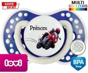 Moto style2 + prénom: Sucette LOVI Dynamic-su7.fr