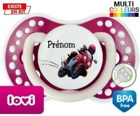 Moto style2 + prénom: Sucette LOVI Dynamic-su7.fr