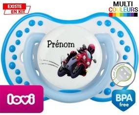 Moto style2 + prénom: Sucette LOVI Dynamic-su7.fr