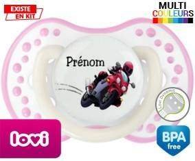 Moto style2 + prénom: Sucette LOVI Dynamic-su7.fr
