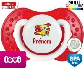 Avion rouge + prénom: Sucette LOVI Dynamic-su7.fr