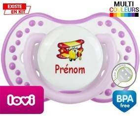 Avion rouge + prénom: Sucette LOVI Dynamic-su7.fr