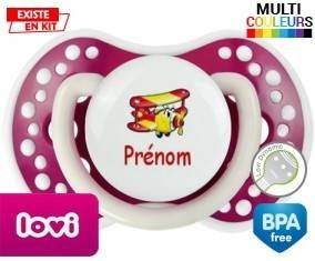 Avion rouge + prénom: Sucette LOVI Dynamic-su7.fr