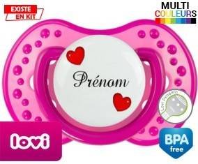 Cœurs Style2 + prénom : Sucette LOVI Dynamic