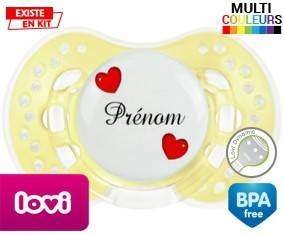 Cœurs Style2 + prénom: Sucette LOVI Dynamic-su7.fr