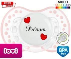 Cœurs Style2 + prénom: Sucette LOVI Dynamic-su7.fr