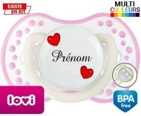 Cœurs Style2 + prénom: Sucette LOVI Dynamic-su7.fr