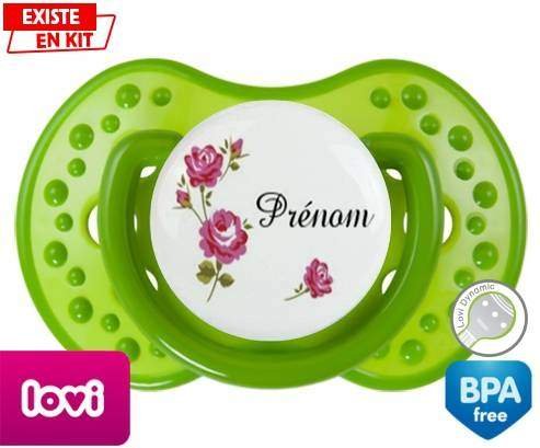 Tige fleur + prénom: Sucette LOVI Dynamic-su7.fr