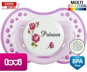 Tige fleur + prénom: Sucette LOVI Dynamic-su7.fr