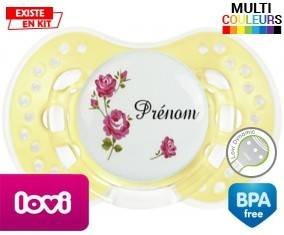 Tige fleur + prénom : Sucette LOVI Dynamic