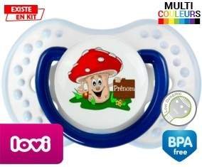 Champignon + prénom: Sucette LOVI Dynamic-su7.fr