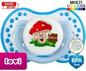 Champignon + prénom: Sucette LOVI Dynamic-su7.fr