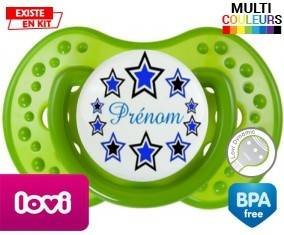 Étoile modèle (garçon) + prénom : Tétine LOVI Dynamic personnalisée
