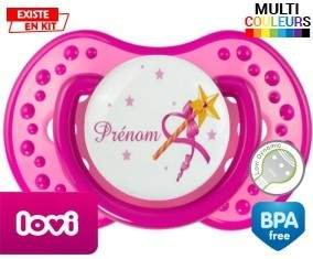 Fée baguette + prénom: Sucette LOVI Dynamic-su7.fr