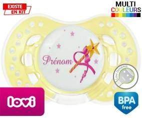 Fée baguette + prénom: Sucette LOVI Dynamic-su7.fr