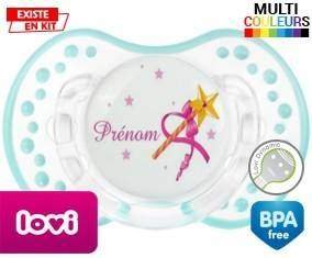 Fée baguette + prénom: Sucette LOVI Dynamic-su7.fr