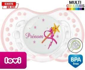 Fée baguette + prénom: Sucette LOVI Dynamic-su7.fr