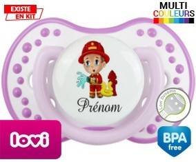 Pompier + prénom: Sucette LOVI Dynamic-su7.fr