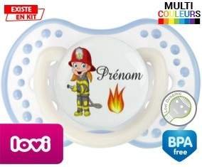 Pompier flamme + prénom: Sucette LOVI Dynamic-su7.fr