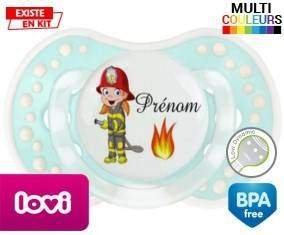 Pompier flamme + prénom: Sucette LOVI Dynamic-su7.fr