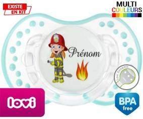 Pompier flamme + prénom: Sucette LOVI Dynamic-su7.fr