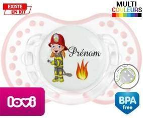 Pompier flamme + prénom: Sucette LOVI Dynamic-su7.fr