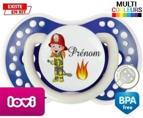 Pompier flamme + prénom: Sucette LOVI Dynamic-su7.fr