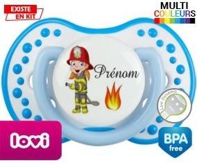 Pompier flamme + prénom: Sucette LOVI Dynamic-su7.fr