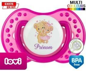 Ourson câlin + prénom: Sucette LOVI Dynamic-su7.fr