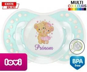 Ourson câlin + prénom: Sucette LOVI Dynamic-su7.fr