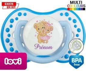 Ourson câlin + prénom: Sucette LOVI Dynamic-su7.fr