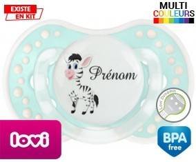 Zèbre style1 + prénom: Sucette LOVI Dynamic-su7.fr