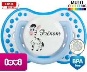 Zèbre style1 + prénom: Sucette LOVI Dynamic-su7.fr