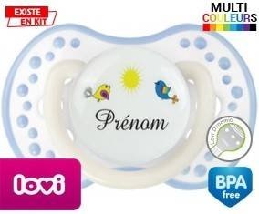 Oiseau et soleil + prénom: Sucette LOVI Dynamic-su7.fr