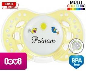 Oiseau et soleil + prénom: Sucette LOVI Dynamic-su7.fr