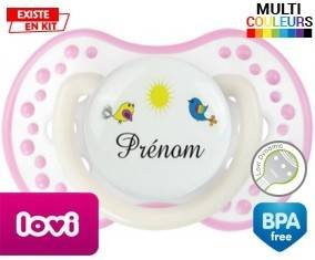 Oiseau et soleil + prénom: Sucette LOVI Dynamic-su7.fr