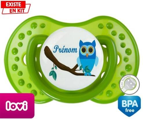 Hibou style1 + prénom: Sucette LOVI Dynamic-su7.fr