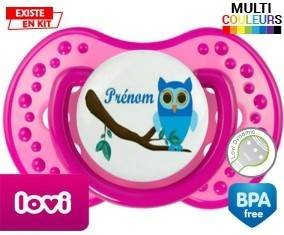 Hibou style1 + prénom: Sucette LOVI Dynamic-su7.fr