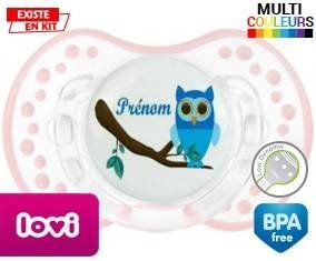 Hibou style1 + prénom: Sucette LOVI Dynamic-su7.fr