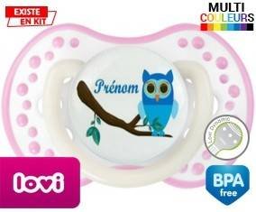 Hibou style1 + prénom: Sucette LOVI Dynamic-su7.fr