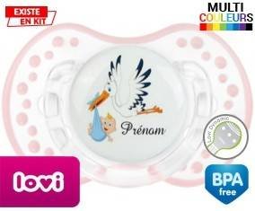 Cigogne (garçon) + prénom: Sucette LOVI Dynamic-su7.fr