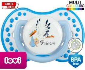 Cigogne (garçon) + prénom: Sucette LOVI Dynamic-su7.fr