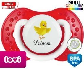 Poussin + prénom: Sucette LOVI Dynamic-su7.fr