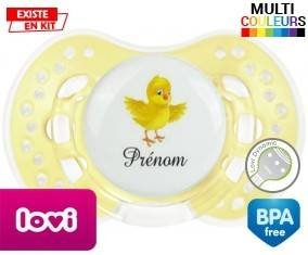 Poussin + prénom: Sucette LOVI Dynamic-su7.fr