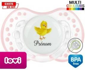 Poussin + prénom: Sucette LOVI Dynamic-su7.fr