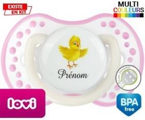 Poussin + prénom: Sucette LOVI Dynamic-su7.fr
