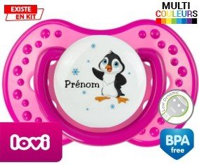 Pingouin + prénom: Sucette LOVI Dynamic-su7.fr