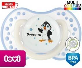 Pingouin + prénom: Sucette LOVI Dynamic-su7.fr