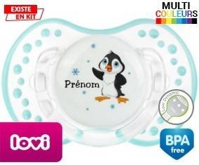 Pingouin + prénom: Sucette LOVI Dynamic-su7.fr