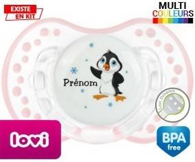 Pingouin + prénom: Sucette LOVI Dynamic-su7.fr